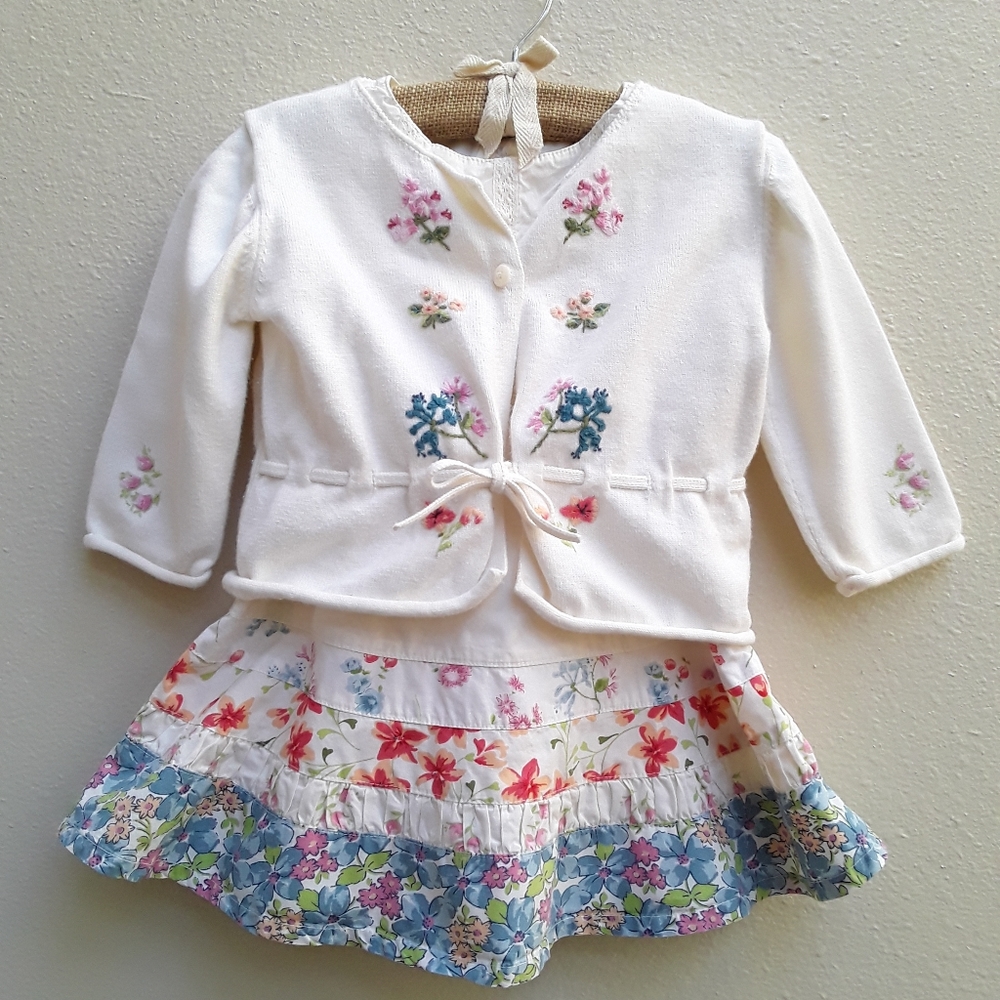 Gymboree Dress w/ knit sweater.